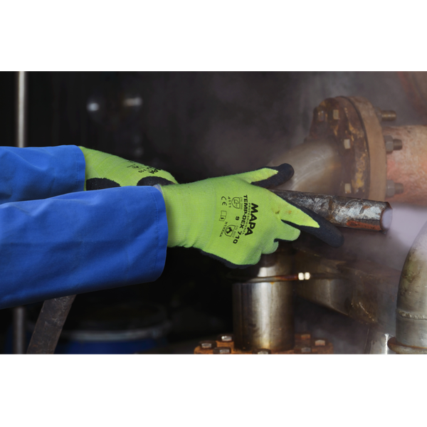 TEMPDEX 710, Mănuși de protecție termică din suport textil fără cusături, imersate în nitril [3]