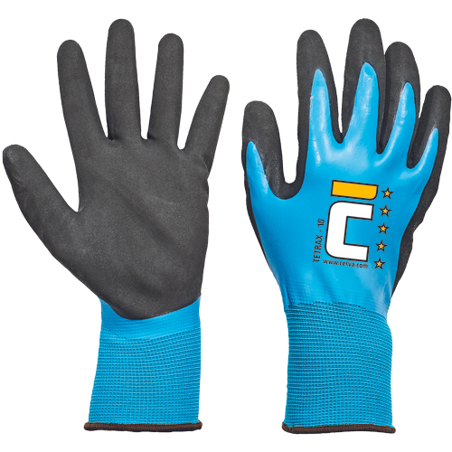 TETRAX, Mănuși de protecție din poliamidă (nailon) tricotat, imersate în latex [4]
