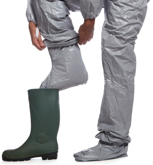 TYCHEM 6000 F MO40900, combinezon chimic, tip 3/4/5/6, antistatic, EN 14126 [3]