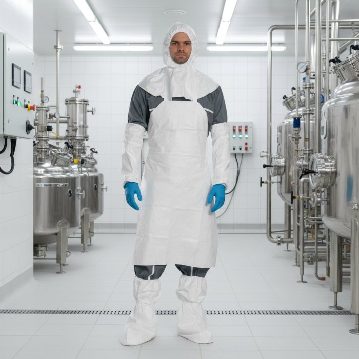 TYVEK 500 APRON, Șorț de protecție chimică din polietilenă tyvek [100 x 70 cm] [3]