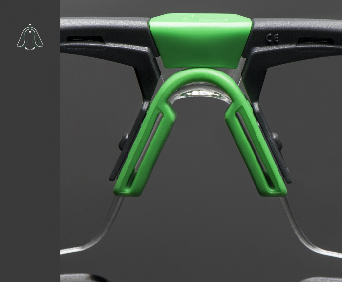 UNIVET 5X1, Ochelari de protecție cu lentilă transparentă, tratament anti-aburire (N) / anti-zgâriere (K) [5]