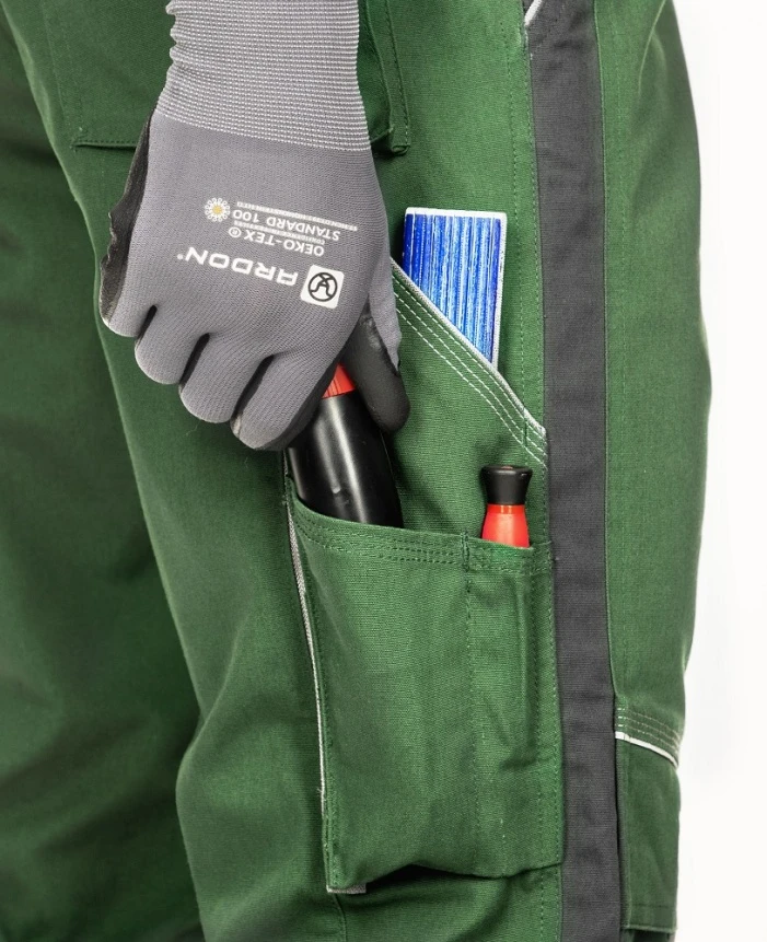 URBAN, Pantaloni cu pieptar din poliester, bumbac stretch și cordura, 270 g/mp [11]