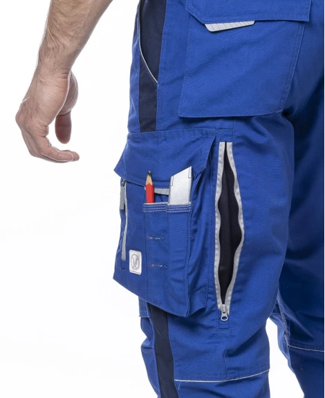 URBAN, Pantaloni cu pieptar din poliester, bumbac stretch și cordura, 270 g/mp [57]