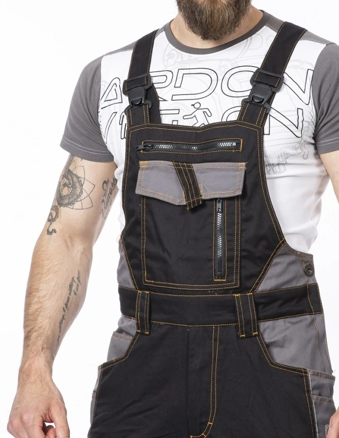 VISION, Pantaloni cu pieptar de lucru din bumbac și poliester, 260 g/mp [5]