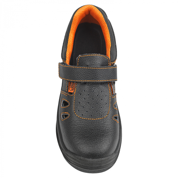 WALKER-SA-O S1P, Sandale de protecție din piele de bovină cu bombeu metalic si lamelă antiperforație, talpă SRC [3]