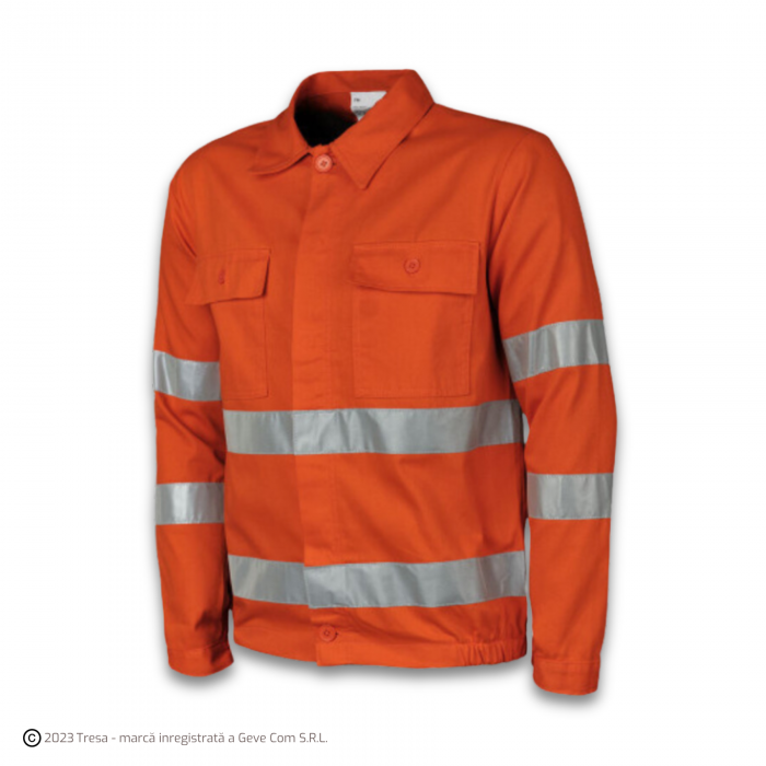 WARNING, Jachetă cu benzi reflectorizante din bumbac, 260 g/mp [3]