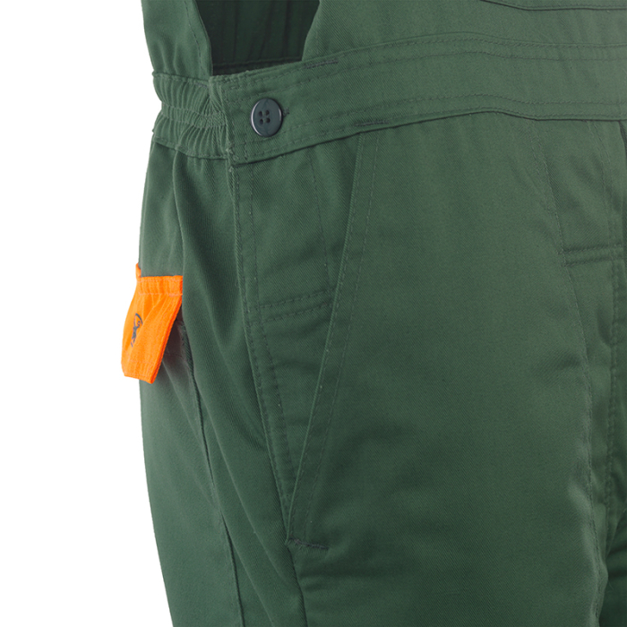 WOODCUTTER-BP, Pantaloni de lucru cu pieptar din tercot, 110 g/mp [6]