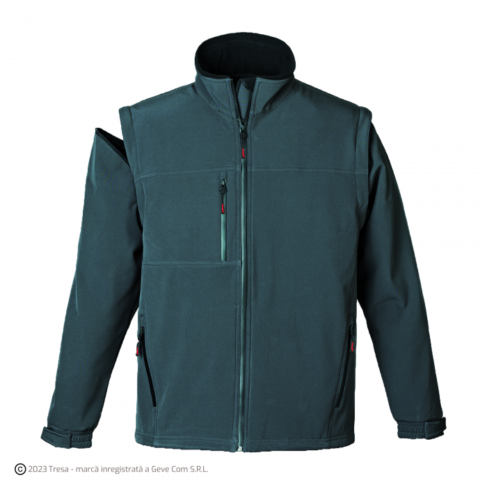 YANG 2-în-1, Jachetă Softshell cu mâneci detașabile, 310 g/mp, impermeabilitate 8.000 mm [6]