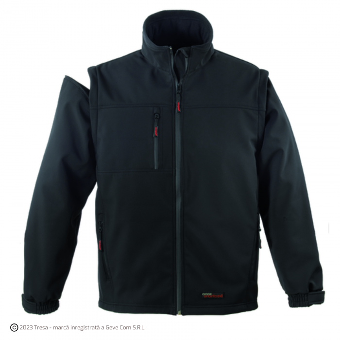 YANG 2-în-1, Jachetă Softshell cu mâneci detașabile, 310 g/mp, impermeabilitate 8.000 mm [3]