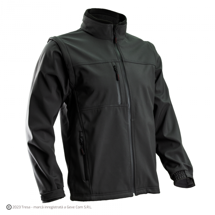 YANG 2-în-1, Jachetă Softshell cu mâneci detașabile, 310 g/mp, impermeabilitate 8.000 mm [1]