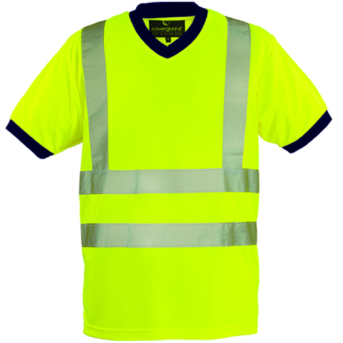 YARD, Tricou hi-viz cu mâneci scurte, din țesătură Bird-Eye 100% poliester, 140 g/mp [4]