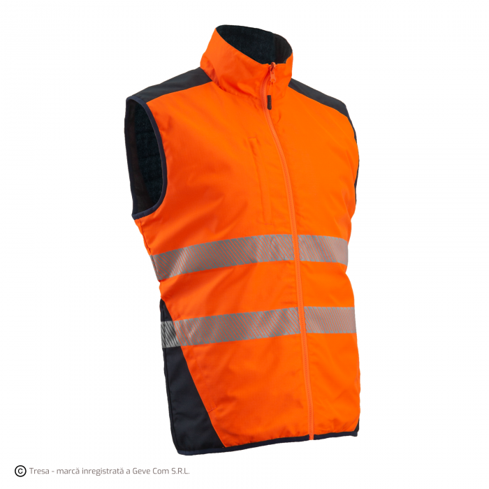 YORU, Vestă reflectorizantă termică, reversibilă, din poliester Ripstop, căptușeală 140 g/mp [5]