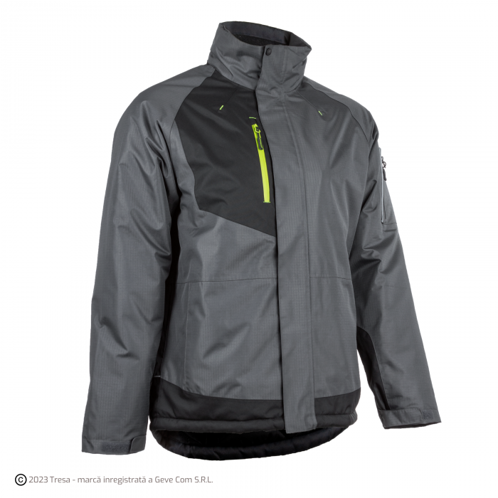 YUZU, Jachetă parka din poliester Ripstop cu căptușeală fleece și glugă fixă, 300 g/mp [5]