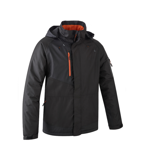 YUZU, Jachetă parka din poliester Ripstop cu căptușeală fleece și glugă fixă, 300 g/mp [14]
