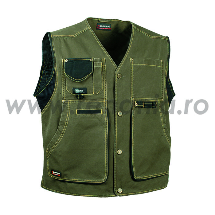 ZURICH V055 Vestă de protecție riscuri minime din canvas de bumbac [5]
