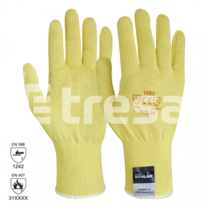 Protecție termică (căldură) - KEVLAR, Mănuși de protecție termică din fire para amidă (≤ 100°C)