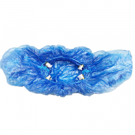 Acoperitori încălțăminte unică folosință - 143B, Botoșei de unică folosință cu clemă T, din polietilenă HDPE