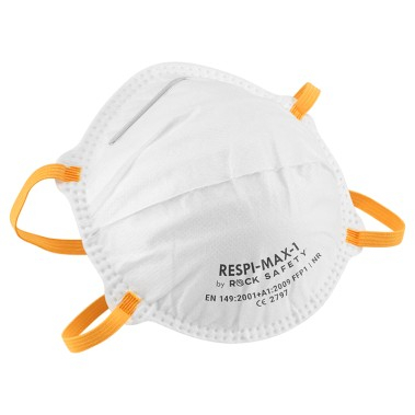 Protecție respiratorie de unică folosință - RESPI-MAX-1, Semimască de protecție respiratorie FFP1 fără supapă, material nețesut