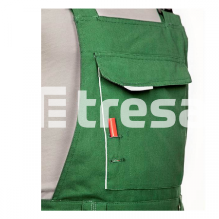 URBAN, Pantaloni cu pieptar din poliester si bumbac [1]