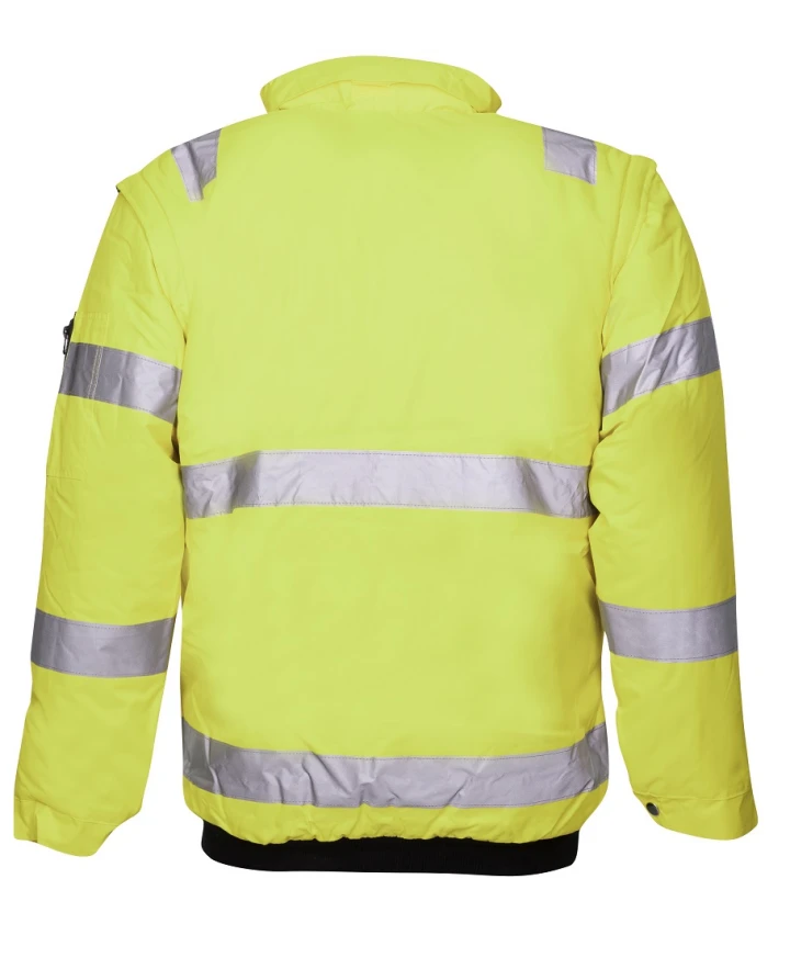HOWARD REFLEX, Jachetă HI-VIS impermeabilă cu mâneci și glugă detașabile din poliester 300D Oxford cu acoperire PU [1]