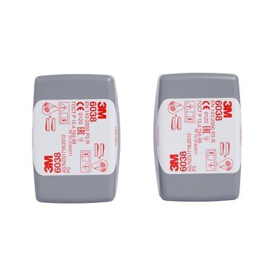 PROTECȚIE RESPIRATORIE - 3M™ 6038 P3 R, Filtru Capsulat pentru Particule și Fluorură de Hidrogen [Compatibil cu semi-măștile din seria 6000]
