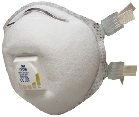 PROTECȚIE RESPIRATORIE - 3M 9925, Semimască FFP2 cu cărbune activ și supapă, pentru sudare, protecție vapori metal și ozon