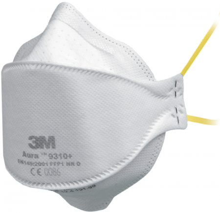 PROTECȚIE RESPIRATORIE - 3M AURA 9310+ FFP1, Semimască În Formă De Cupă FFP1, Versiune Simplă (20 bucăți / set)