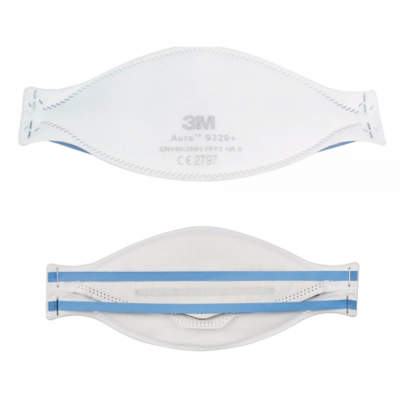 3M AURA 9320+ FFP2, Semimască În Formă De Cupă FFP2, Versiune Simplă (20 bucăți / set) [2]