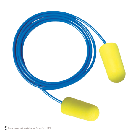 Antifoane interne de unică folosință - 3M™ EARsoft Yellow Neon, Dopuri de urechi de unică folosință din spumă poliuretanică, cu șnur, 36 dB [cutie 200 de bucăți]