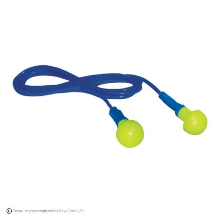 Antifoane interne de unică folosință - 3M™  EX-01-020, Dopuri de urechi de unică folosință din spumă poliuretanică, cu tijă de PVC și șnur, 35 dB [cutie 100 de bucăți]