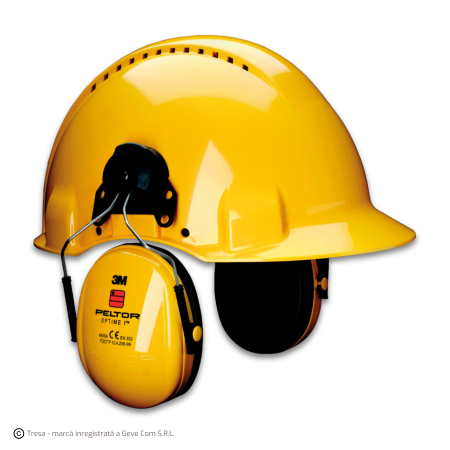 Antifoane externe cu prindere pe casca de protecție - 3M PELTOR Optime 1 H510P3E, Antifoane externe cu prindere pe cască, 26 dB, 205 grame