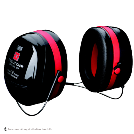 Antifoane externe - 3M PELTOR OPTIME III H540B412SV, Antifoane externe cu prindere pe ceafă, 34 dB