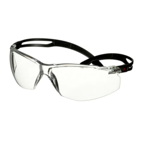 3M SECUREFIT SF501AF-BLK, ochelari de protecție cu lentilă incoloră din policarbonat, tratamente anti-aburire (AF) / anti-zgâriere (AS) [1]