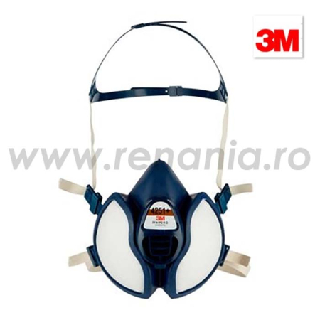 PROTECȚIE RESPIRATORIE - 3M SERIA 4000, Semimască de protecție respiratorie cu filtre incorporate