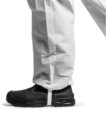 COVERPRO 5S10, Combinezon de Protecție Tip 5/6 din SMS, 50 g/m², Antistatic, cu Glugă, Alb [3]