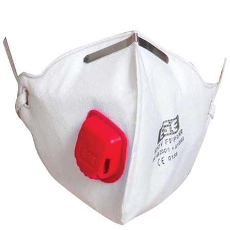 Protecție respiratorie de unică folosință - 4O15, Mască de filtrare FFP3 cu supapă, pliantă