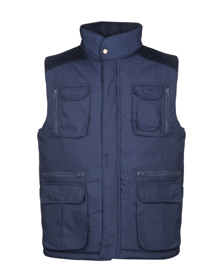 Veste Termoizolante - DANNY, Vestă de lucru din poliester 65% și bumbac 35%, căptușeală din nylon, umplutură din poliester