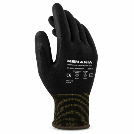 ULTRA POWERGRIP, Mănuși de protecție din nailon și spandex, acoperite cu nitril sandy în palmă [1]