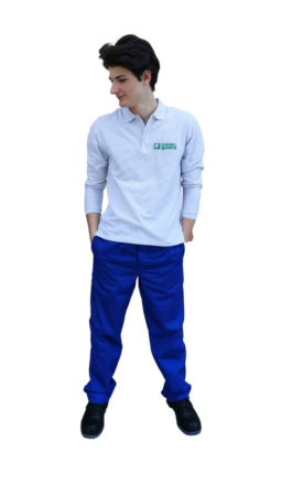 5SSDN, Pantaloni cu protecție limitată la stropi de chimicale lichide, din poliester/bumbac 245 g/mp [1]