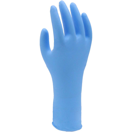 Mănuși Unică Folosință - 7585PF, Mănuși de protecție chimică de unică folosință din nitril, fără pudră [set 50 bucăți]