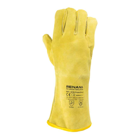 PROTECTGUARD, Mănuși de sudură din piele șpalt bovină, lungime 350 mm [1]