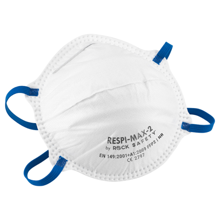 PROTECȚIE RESPIRATORIE - RESPI-MAX-2, Semimască de protecție respiratorie FFP2 fără supapă, material nețesut