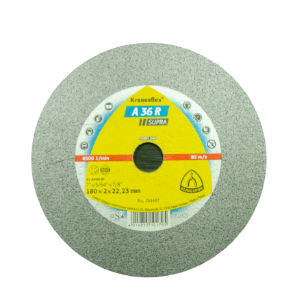 Discuri debitare și polizare - KLINGSPOR A 36 R Supra, Disc de debitare Kronenflex® 180 x 2 x 22.23 mm