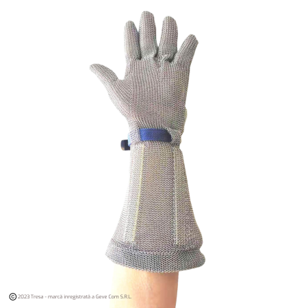 Protecție tăiere - AC10, Manusa de zale cu maneca 45 cm