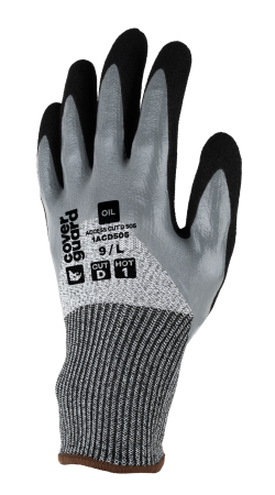 ACCESS CUT D 505, Mănuși de protecție la tăiere din HPPE, fibre de oțel, spandex și poliester, dublu imersate în nitril [1]