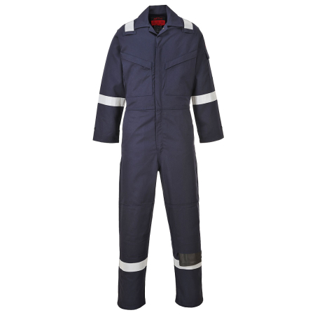 Îmbrăcăminte IGNIFUGĂ (ANTI-FLACĂRĂ) - AF53, Combinezon din 93% meta-aramid, 5% para-aramid, 2% fibra de carbon, 150 g/mp