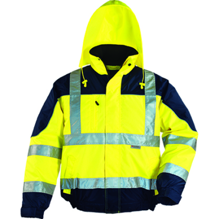 AIRPORT, Jachetă Bomber HI-VIS din poliester Oxford 300D, căptușeală din poliester 160 g/mp [5]