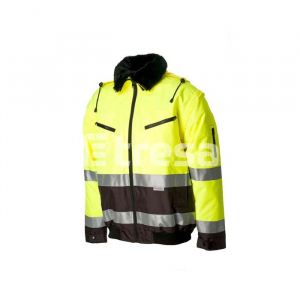 Jachete reflectorizante (HI-VIS) - ALASKA, Jacheta pilot 3 in 1 inalta vizibilitate din poliester Oxford