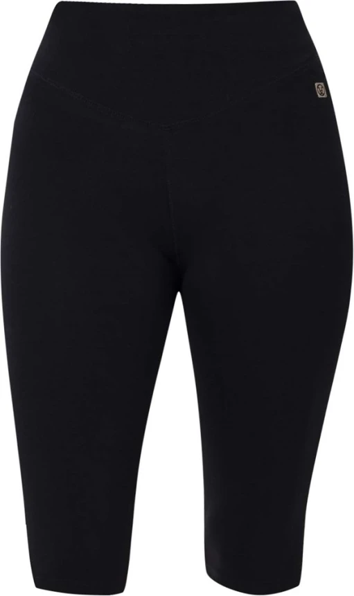 IMBRACAMINTE - ALDRI, Pantaloni elastici 3/4 pentru femei cu talie înaltă din bumbac și elastan, 220 g/mp