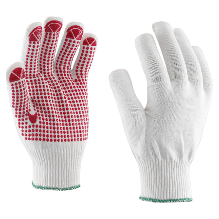 Mănuși Textile Imersate - ALPACA-PL-DOT, Mănuși cu puncte PVC din poliamidă și bumbac